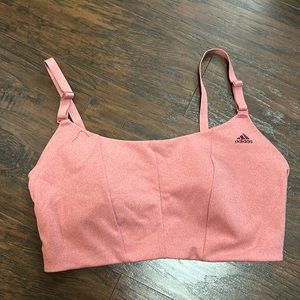 Pink adidas sports bra